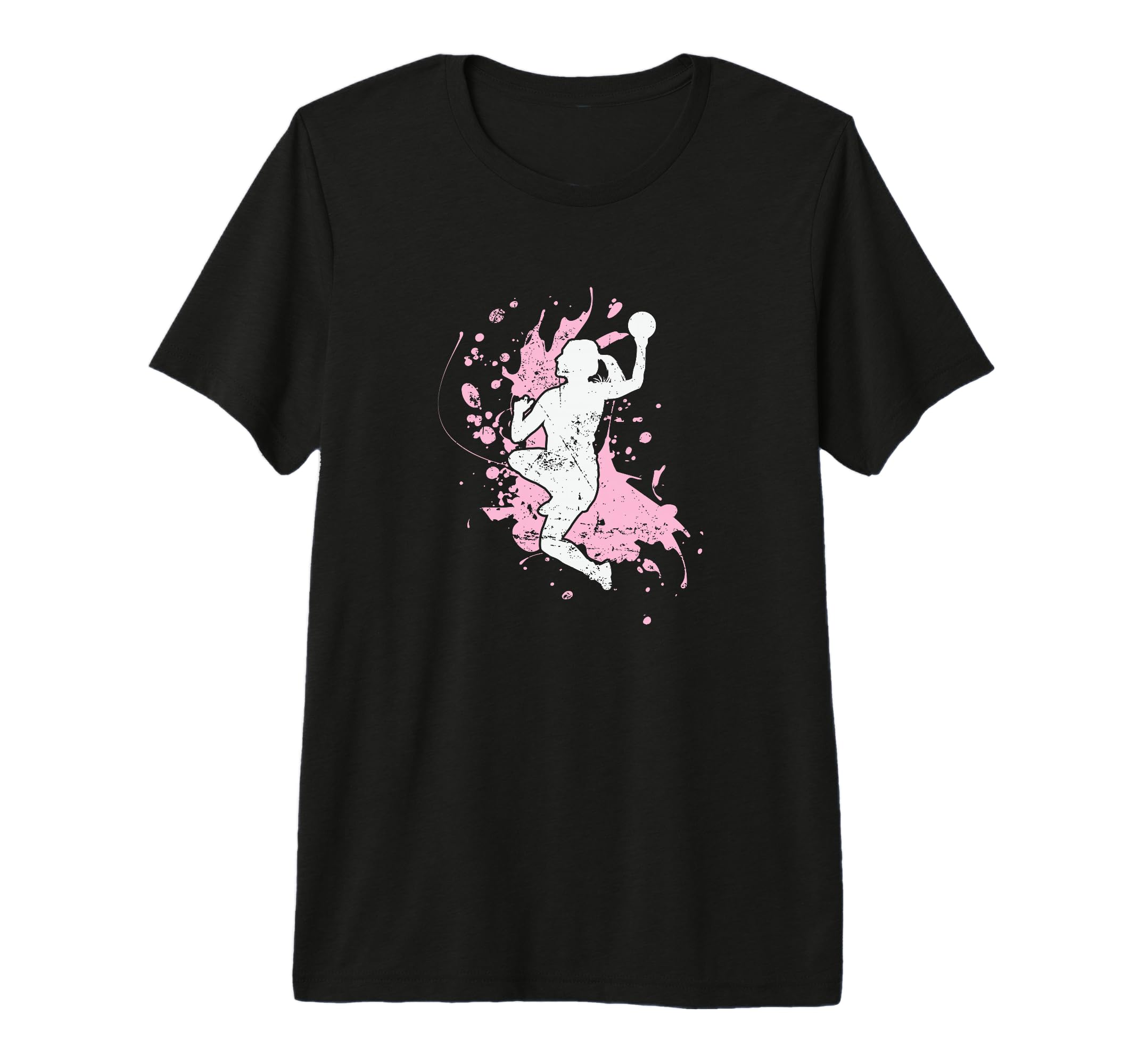Handball Jump Shot Elegance Game Tri Blend T-Shirt - Trendy Graphic Unisex