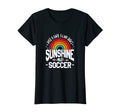 Just Who Loves Sunshine And Soccer T-Shirt - Aesthetic Graphic Unisex