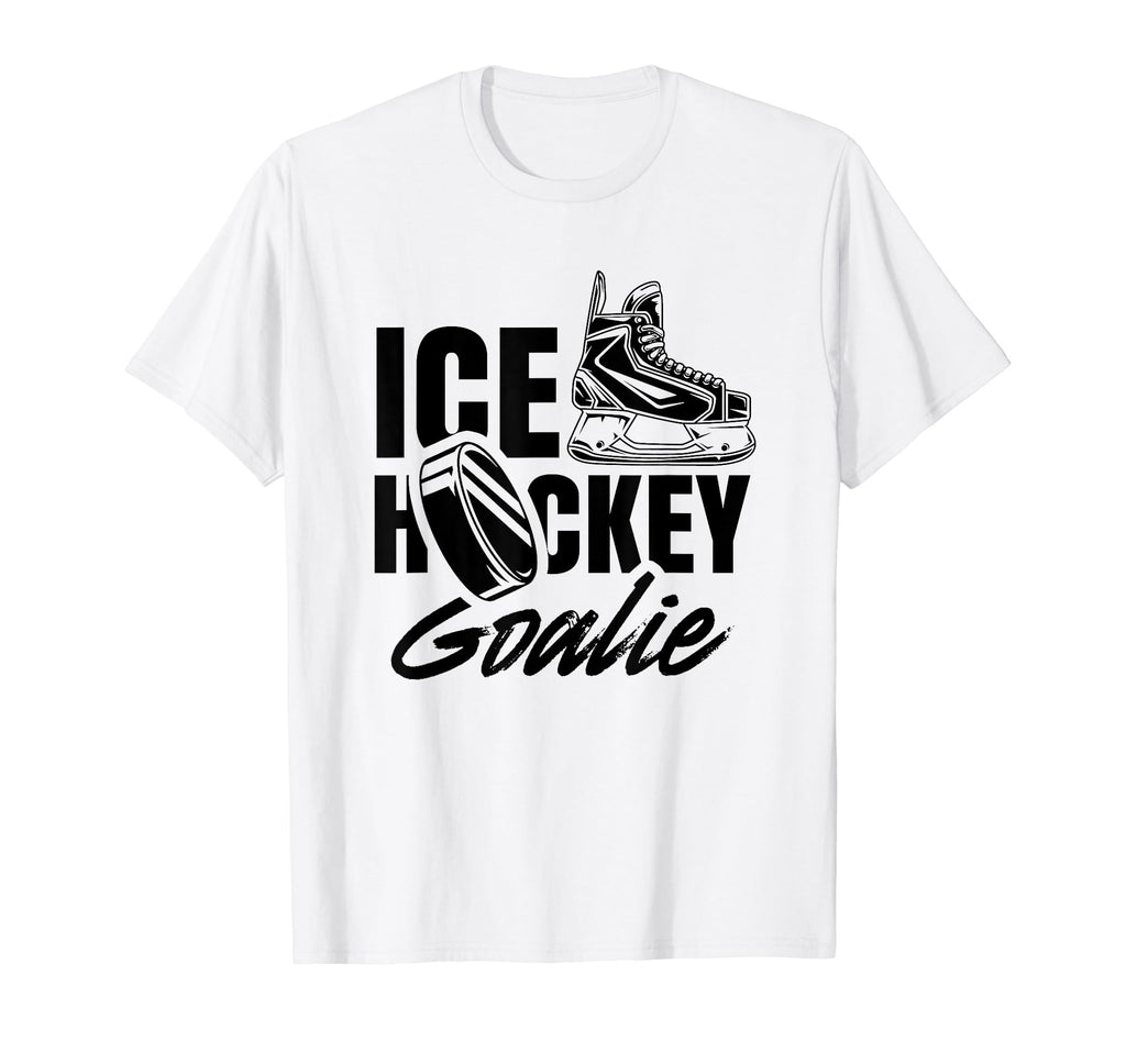 Ice Hockey Goalie Lover Player Team Puck T-Shirt - Graphic Print Men Women