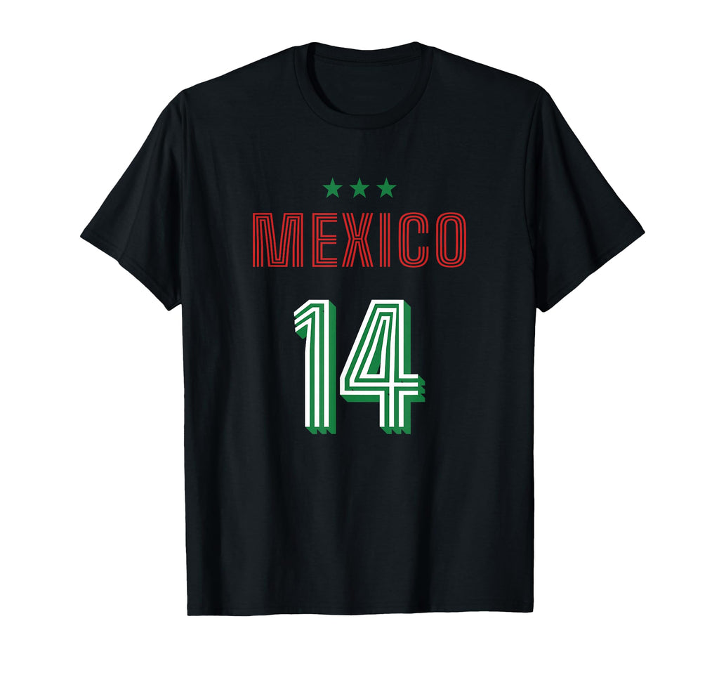 Mexico Soccer 14 Football Game Fan T-Shirt - Aesthetic Graphic for Adults