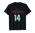 Mexico Soccer 14 Football Game Fan T-Shirt - Aesthetic Graphic for Adults