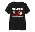 Married To Coach Soccer Coach Wife T-Shirt - Minimalist Print Men Women