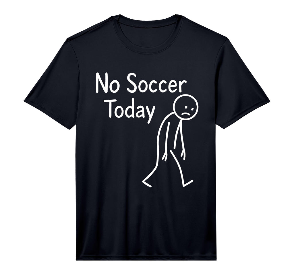 Sad Stick Figure Soccer Lover No T-Shirt - Unique Graphic for Adults