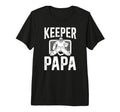 Mens Ice Hockey Keeper Papa Ice T-Shirt - Aesthetic Graphic Men Women