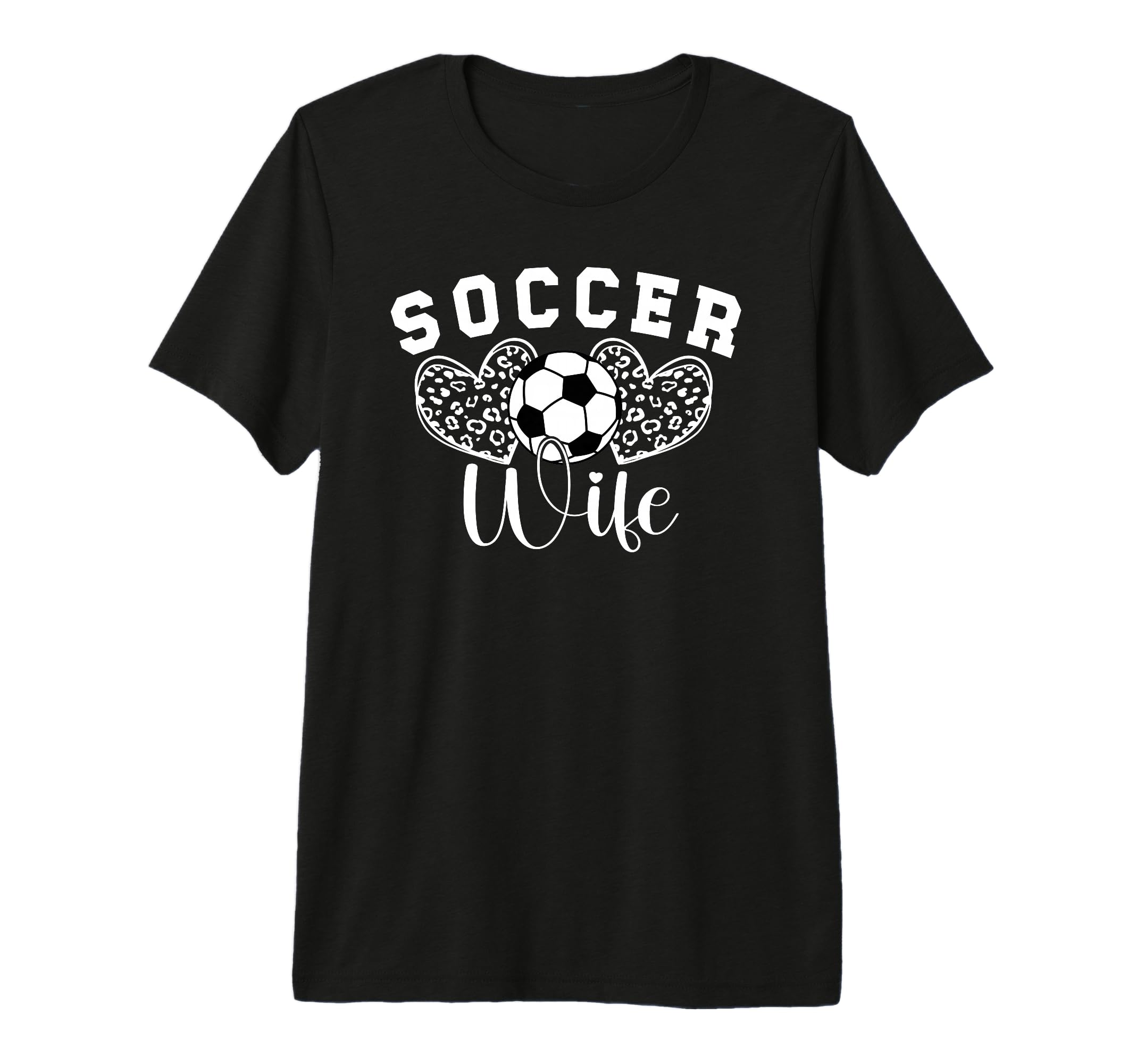 Soccer Coach Wife Hearts Wife Soccer Coach T-Shirt - Unique Graphic Unisex