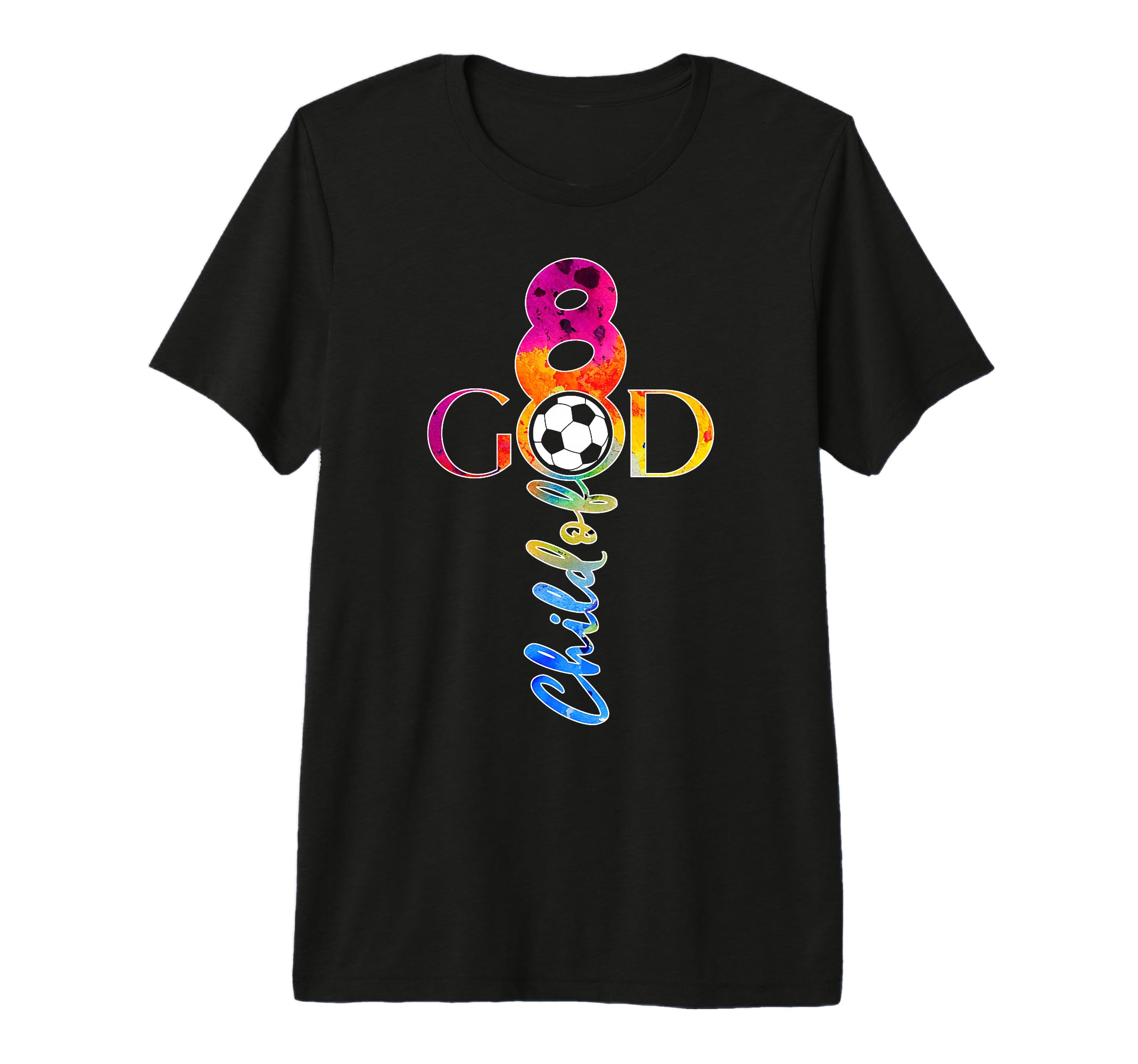 Jesus 8 Years Child God Soccer 8Th T-Shirt - Custom Art Print Unisex