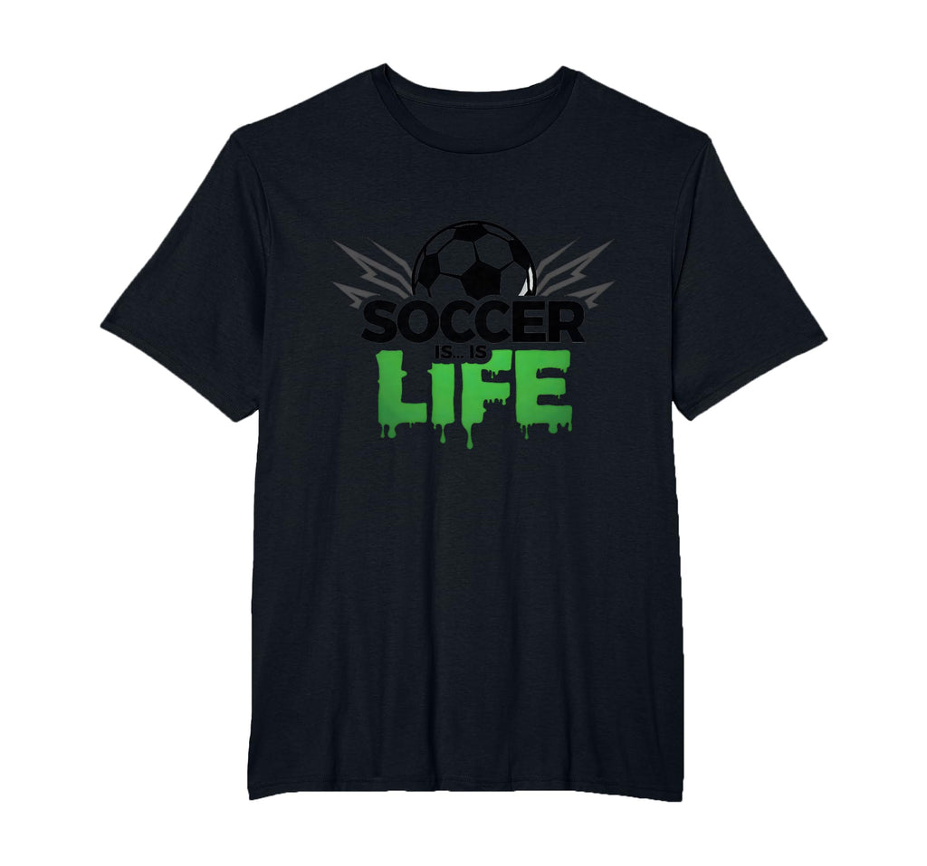 Soccer Is Life Passionate Fan Sports Mens T-Shirt - Unique Graphic Unisex