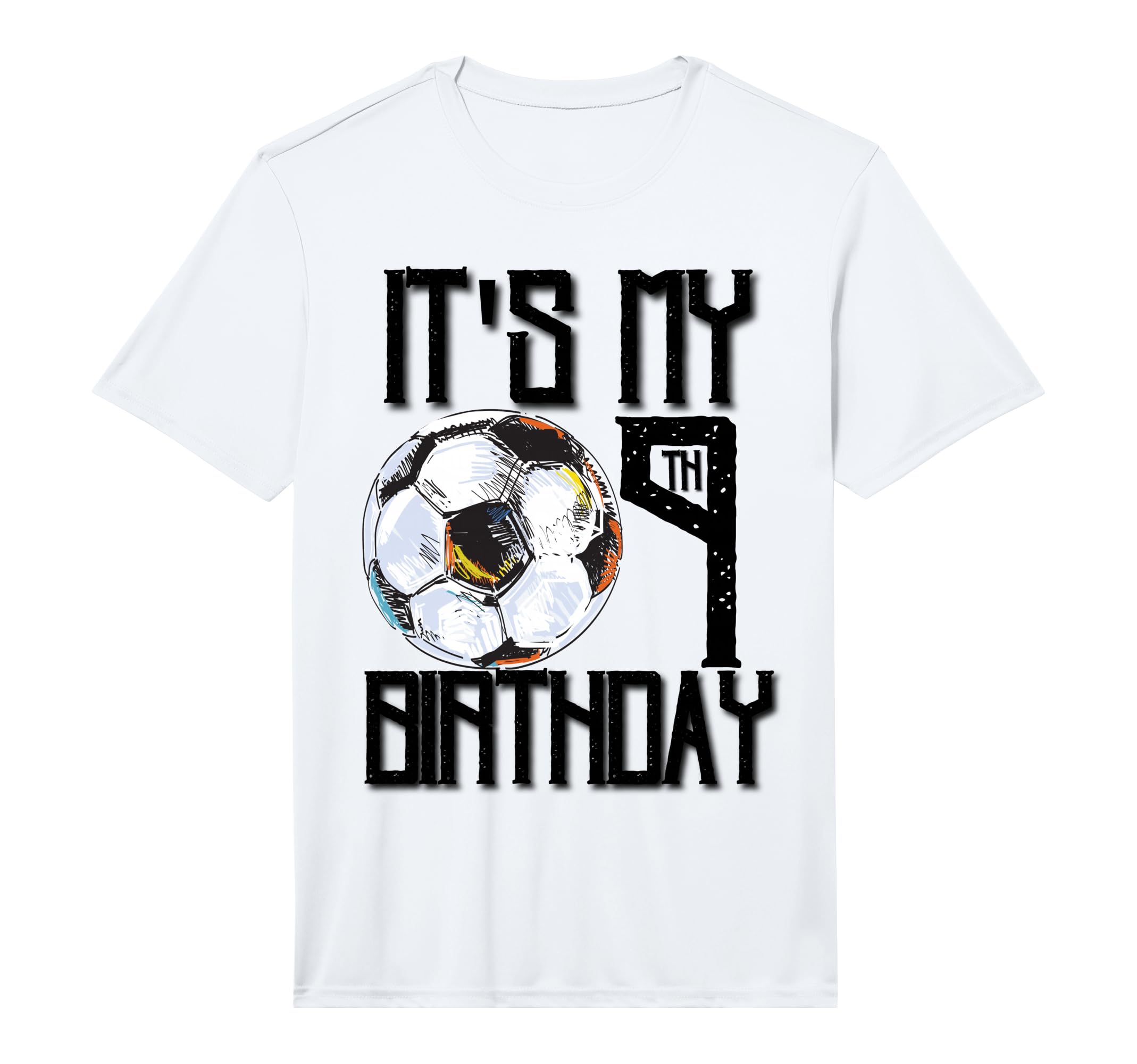 Its My 9Th Birthday Soccer Player 9Th T-Shirt - Unique Graphic Unisex