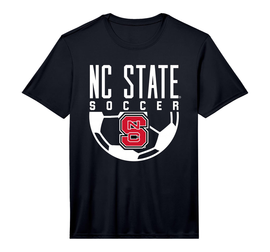 Nc State Wolfpack Soccer Ball Performance T-Shirt - Trendy Graphic Unisex