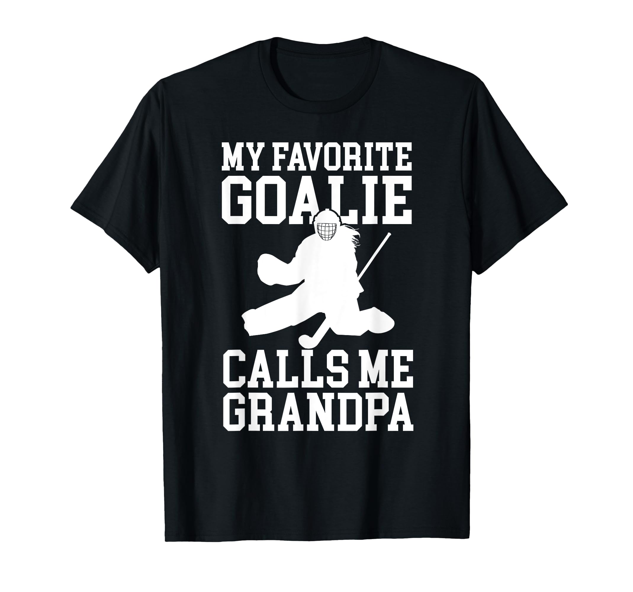 Field Hockey Goalie Grandpa Field T-Shirt - Trendy Graphic for Adults