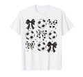 Soccer Coquette Mom Preppy Soccer T-Shirt - Trendy Graphic Men Women