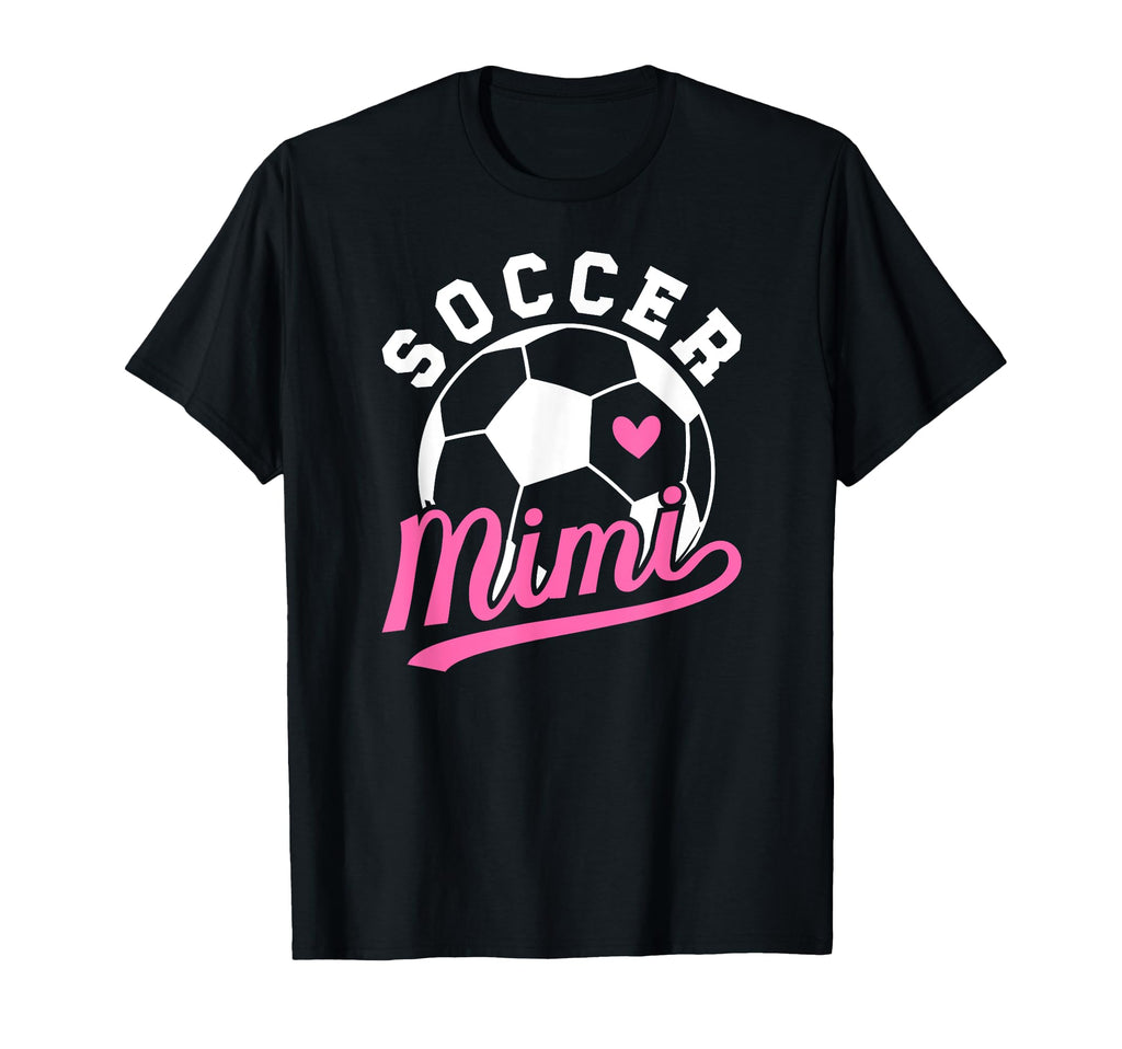 Soccer Mimi Heart Grandma Mimi Soccer T-Shirt - Novelty Apparel for Adults