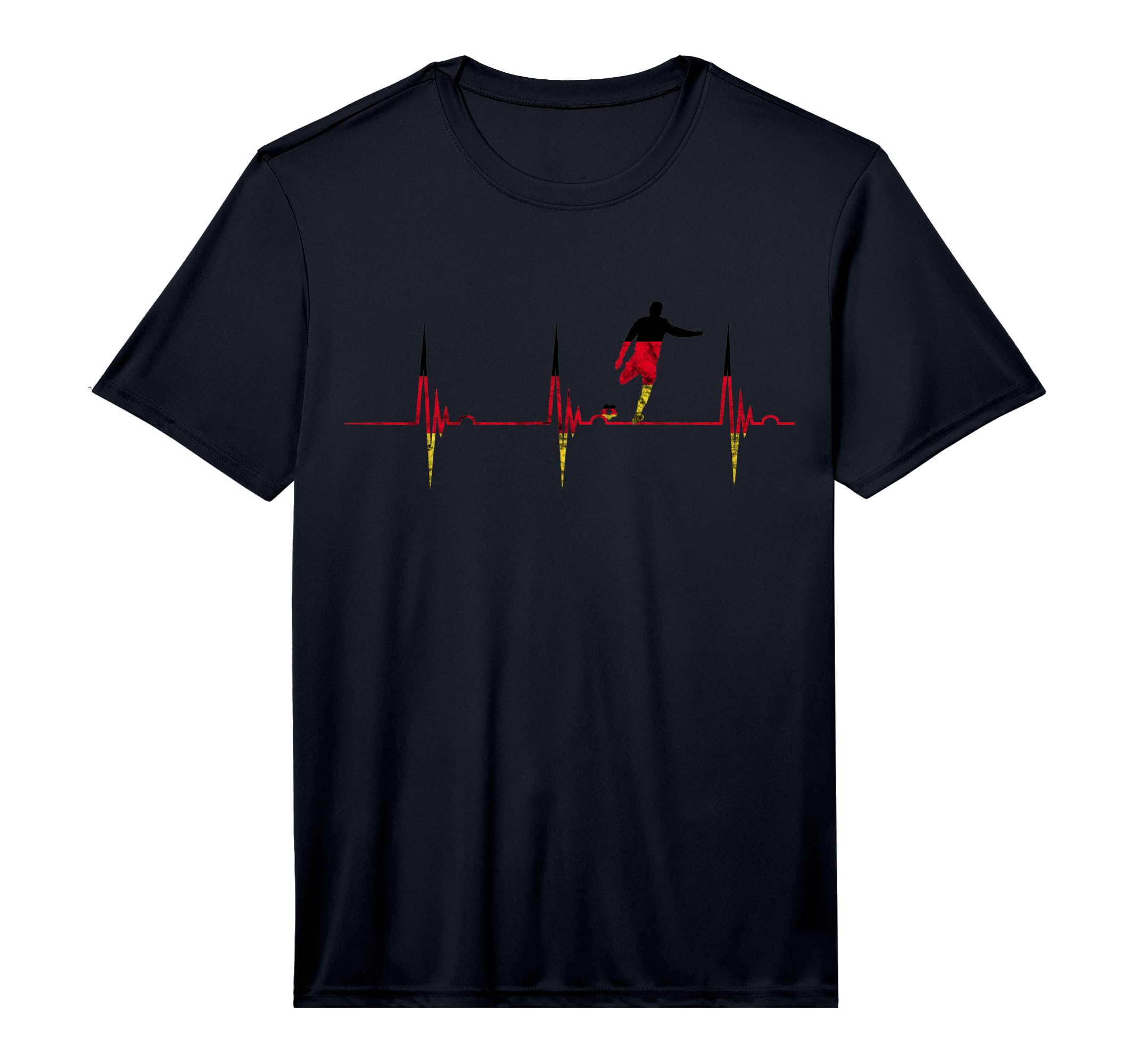 German Soccer Team Germany Heartbeat T-Shirt - Graphic Print for Adults