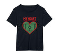 My Heart Is That Field Soccer Fan T-Shirt - Custom Art Print for Adults