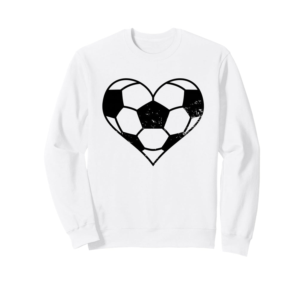 Soccer Heart Funny Soccer Player Mom Sweatshirt - Unique Graphic Men Women