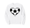 Soccer Heart Funny Soccer Player Mom Sweatshirt - Unique Graphic Men Women