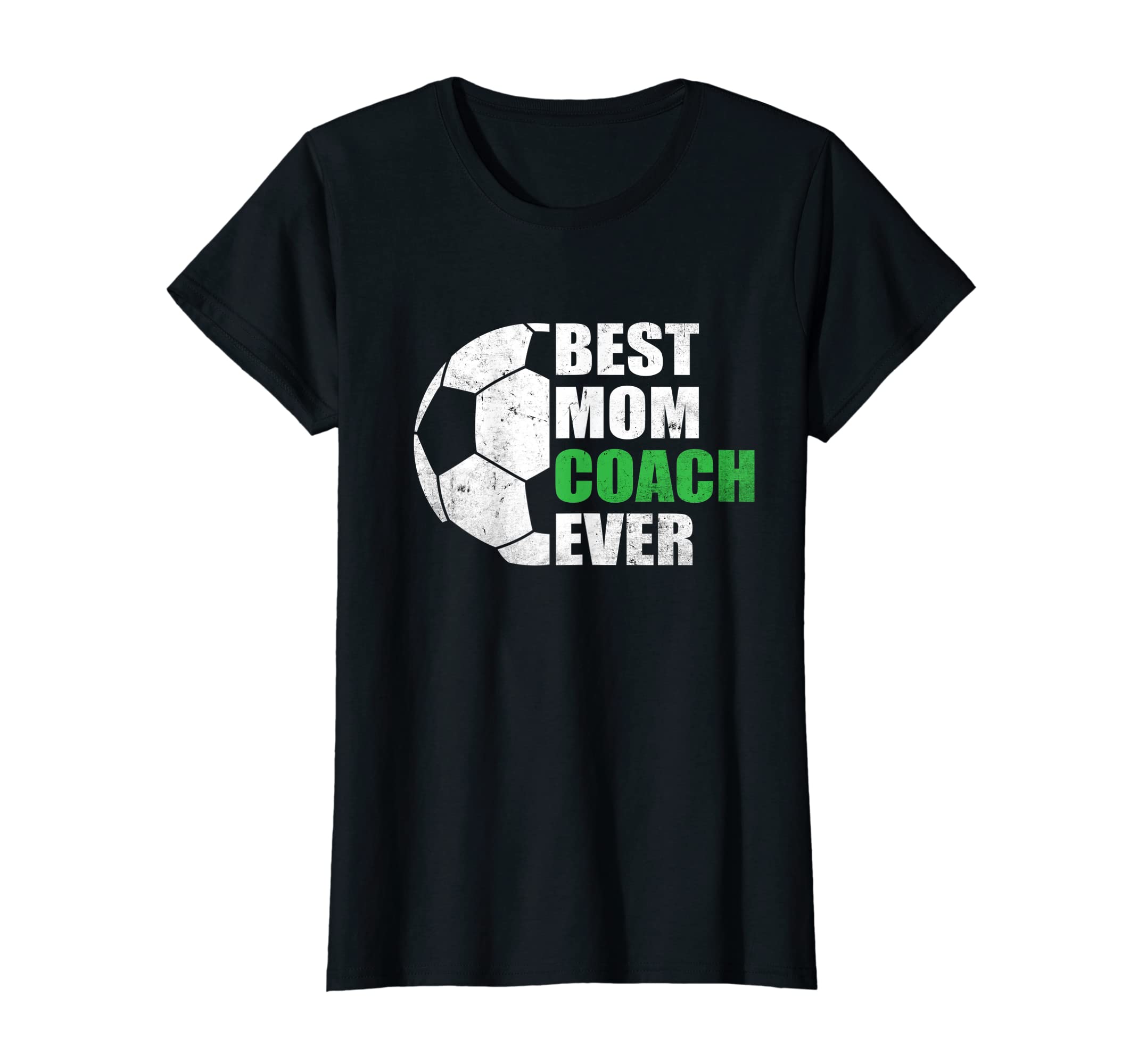 Womens Best Soccer Mom Coach Ever Mother T-Shirt - Graphic Print Unisex