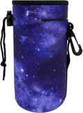Neoprene Sleeve, Portable Insulator Bottle Cover with Drawstring for 18-20 Oz Water Bottle (Purple)