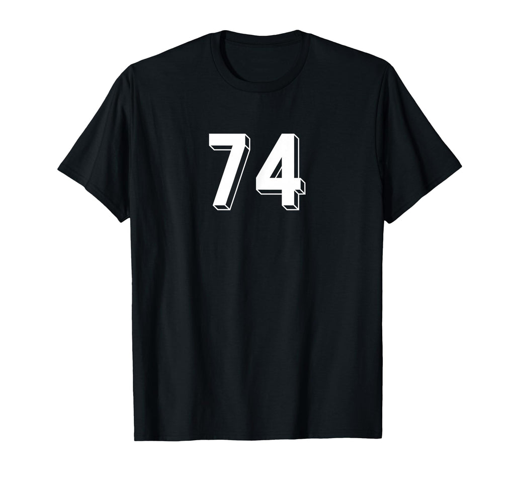 Number 74 80S 90S Soccer Team Jersey T-Shirt - Streetwear Style Unisex
