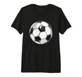 Soccer Ball Tri Blend T-Shirt - Trendy Graphic Unisex