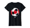 Superfan Canada Soccer Ball Flag T-Shirt - Streetwear Style Men Women