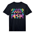 Mens Soccer Mom Colorful Soccer T-Shirt - Minimalist Print for Adults