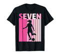 Seven Soccer 7Th Bday Party 7 Years T-Shirt - Custom Art Print Men Women