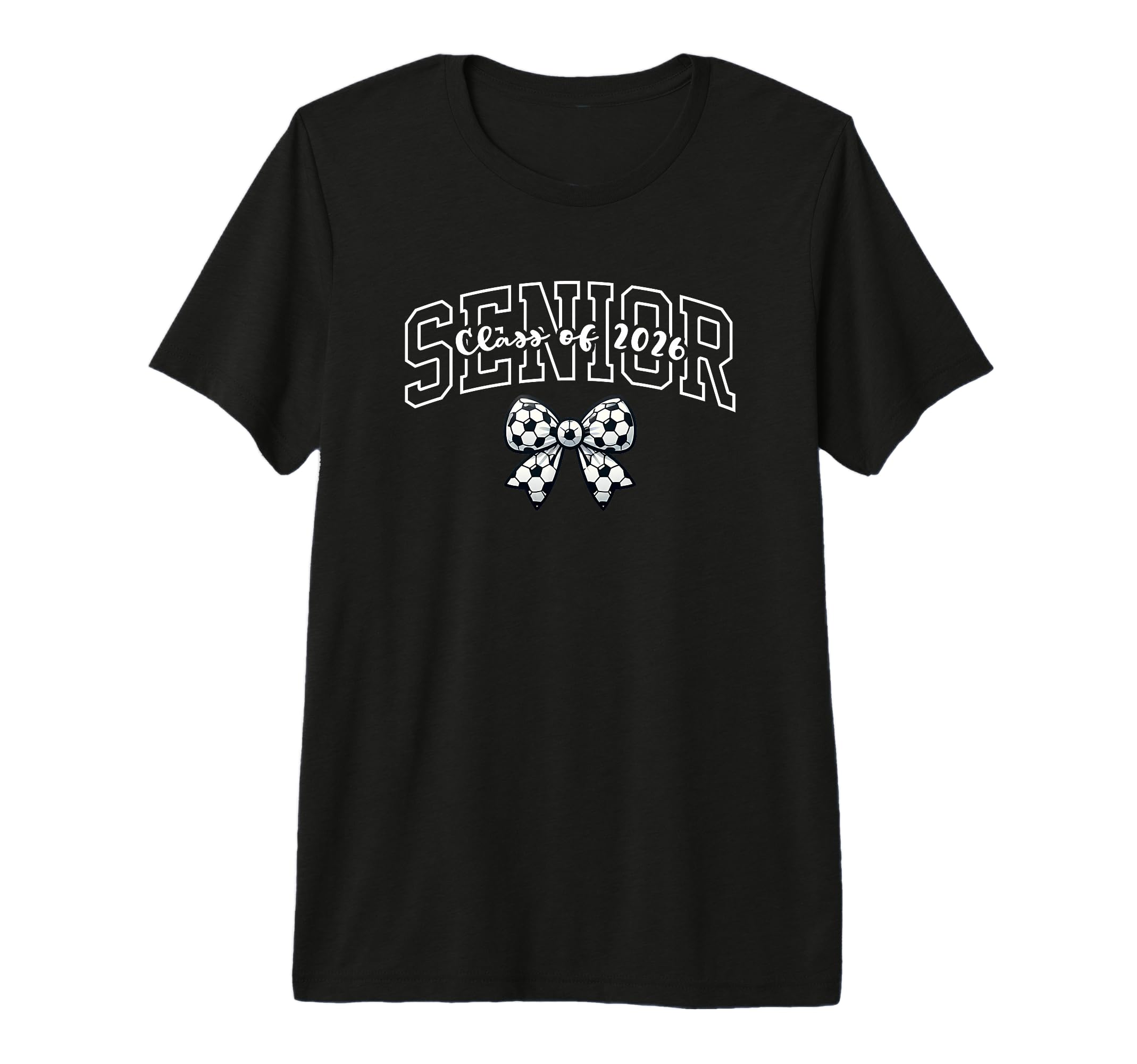 Senior Class 2026 Soccer Coquette T-Shirt - Fun Novelty Design Men Women