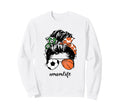 Mom Life Soccer And Basketball Mom Sweatshirt - Minimalist Print Men Women