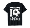 Its My 10Th Birthday Soccer Ten Year T-Shirt - Minimalist Print Men Women