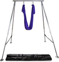 Uplift Active Adjustable Yoga Aerial Rig - Only Premium Home Yoga Stand with Adjustable Height | Portable Stainless Steel Rig | Aerial Fitness, Use with Hoops/Lyra, Silks & Hammock