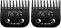 2PCS 5FC Blades Dog Grooming Blades Compatible with Andis/Oster A5/Wahl KM-10 Series Dog Clippers,Detachable Clipper Replacement Blade,Black(5FC/2PCS)
