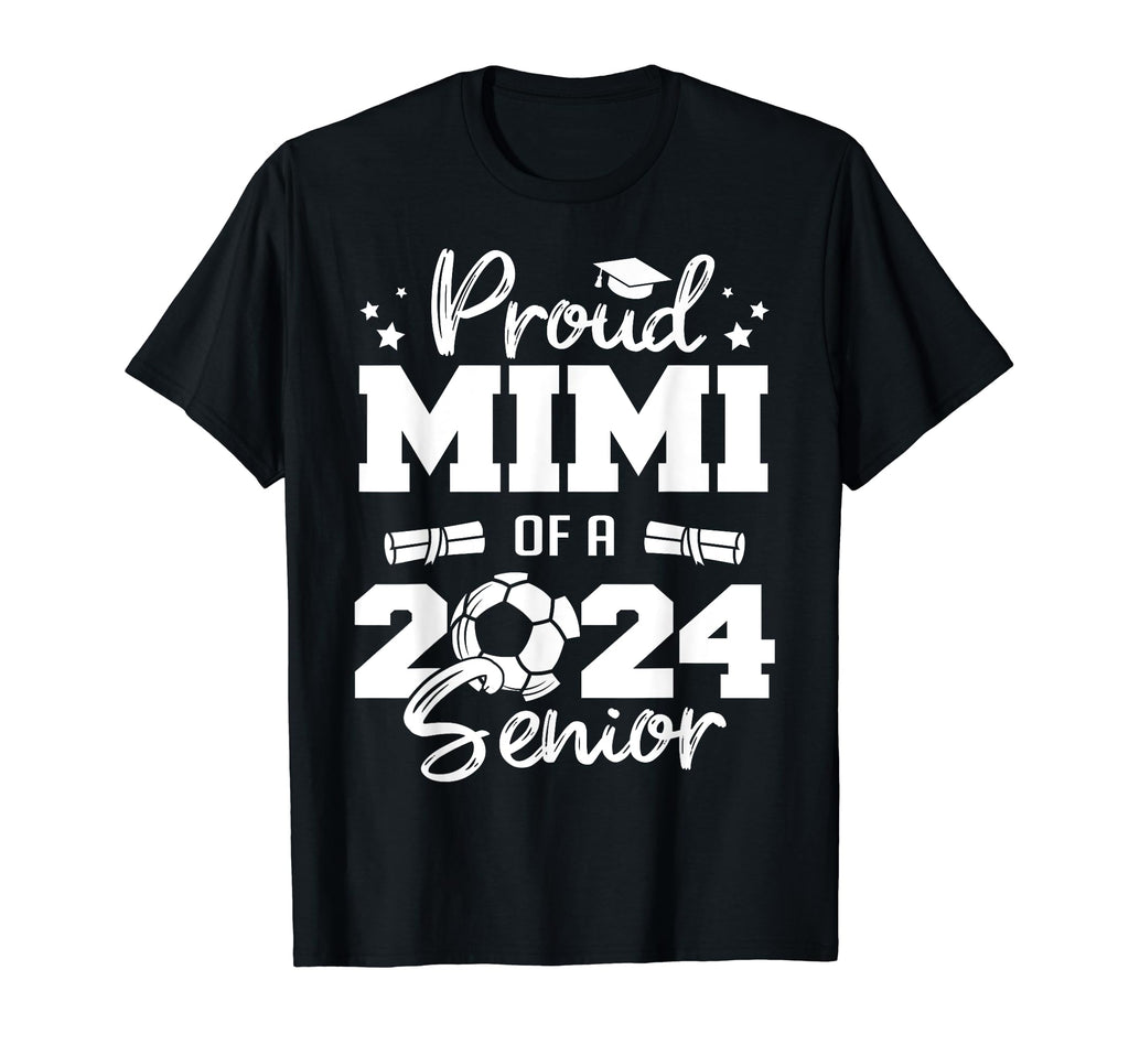 Proud Mimi 2024 Senior Funny Soccer T-Shirt - Custom Art Print for Adults