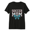 Soccer Mom Coquette Bow Mothers Day Tri T-Shirt - Unique Graphic Men Women