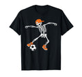 Halloween Soccer Skeleton Football T-Shirt - Aesthetic Graphic Unisex