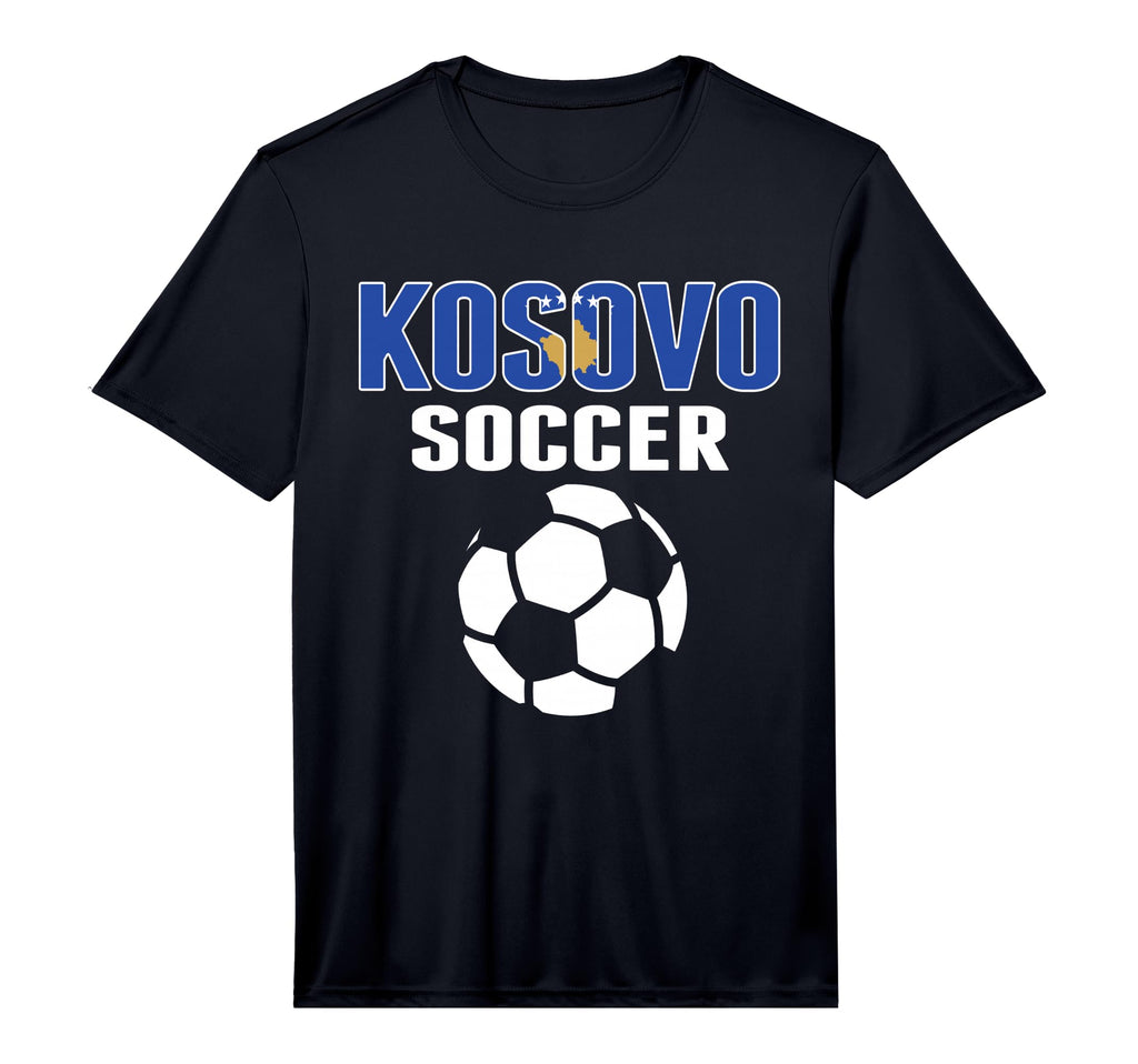 Proud Kosovo Soccer Fans Jersey Support T-Shirt - Graphic Print Men Women