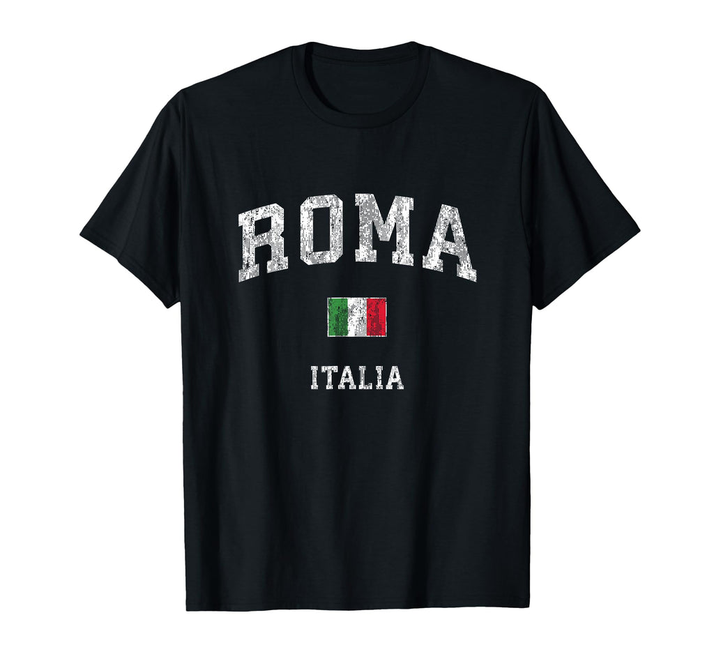 Roma Italia Rome Italy Athletic Sports T-Shirt - Trendy Graphic Men Women