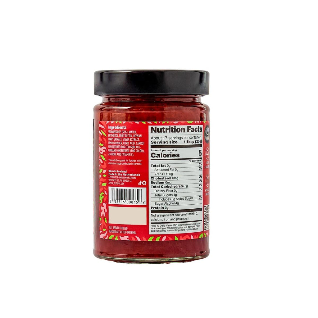 Good Good Jam Strawberry No Sugar, Pack of 6 - 12 Oz.