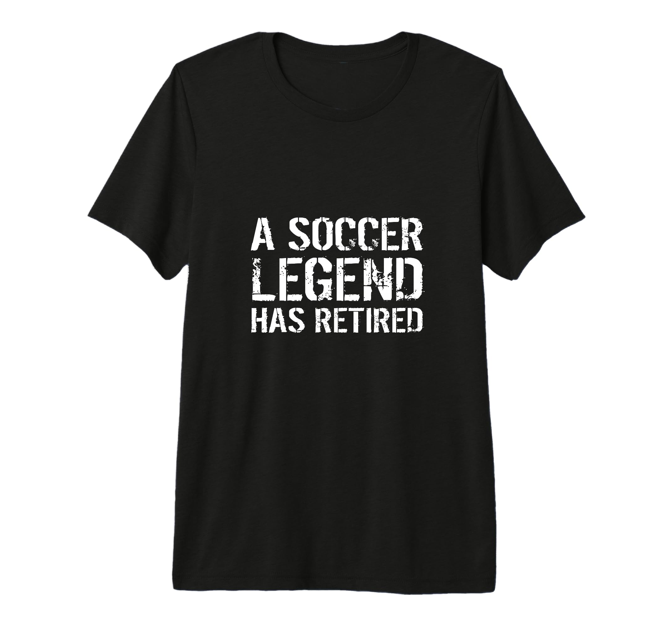 Soccer Legend Has Retired Player T-Shirt - Minimalist Print for Adults