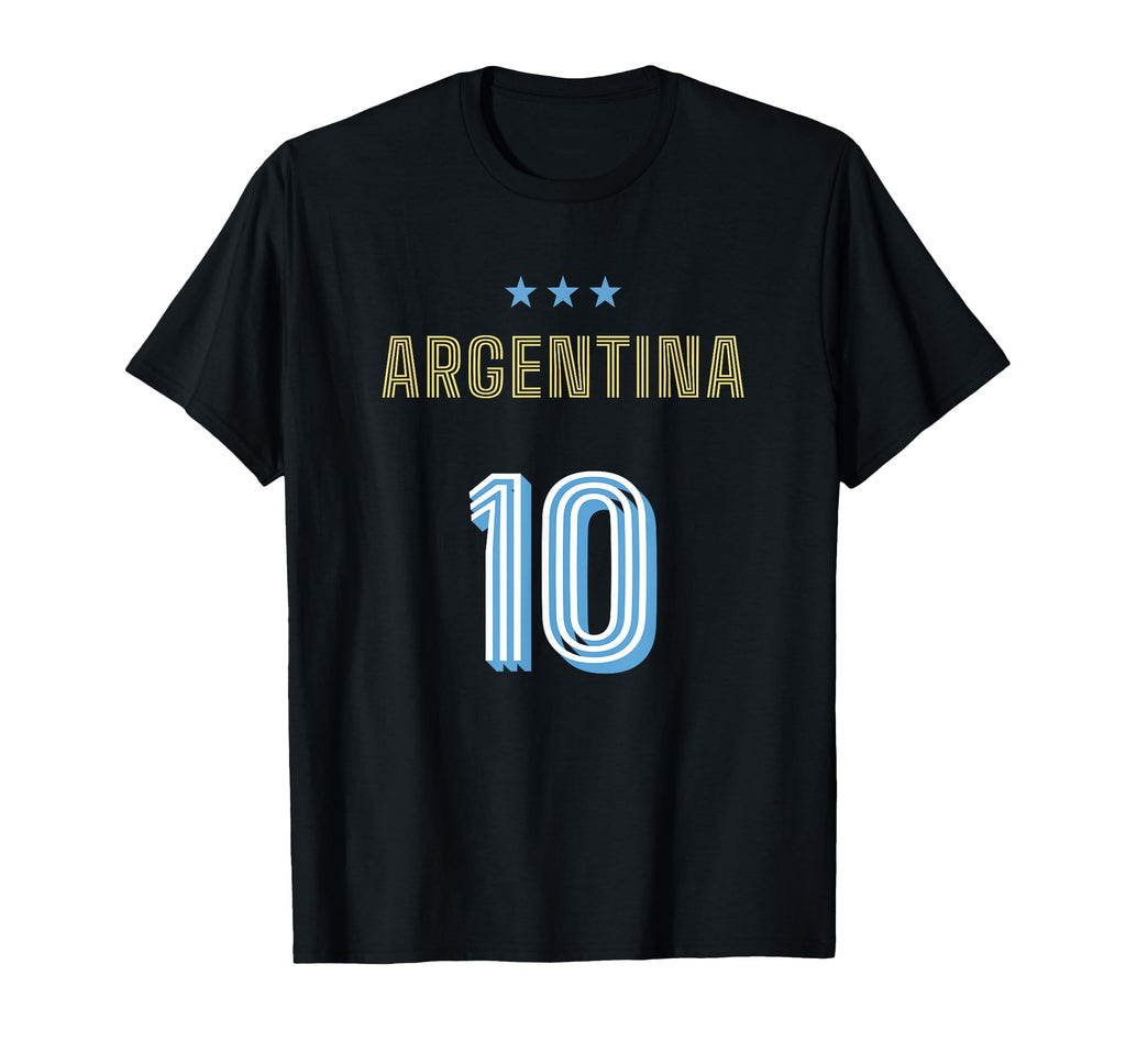 Argentina Soccer 10 Football Game Fan T-Shirt - Novelty Apparel Men Women