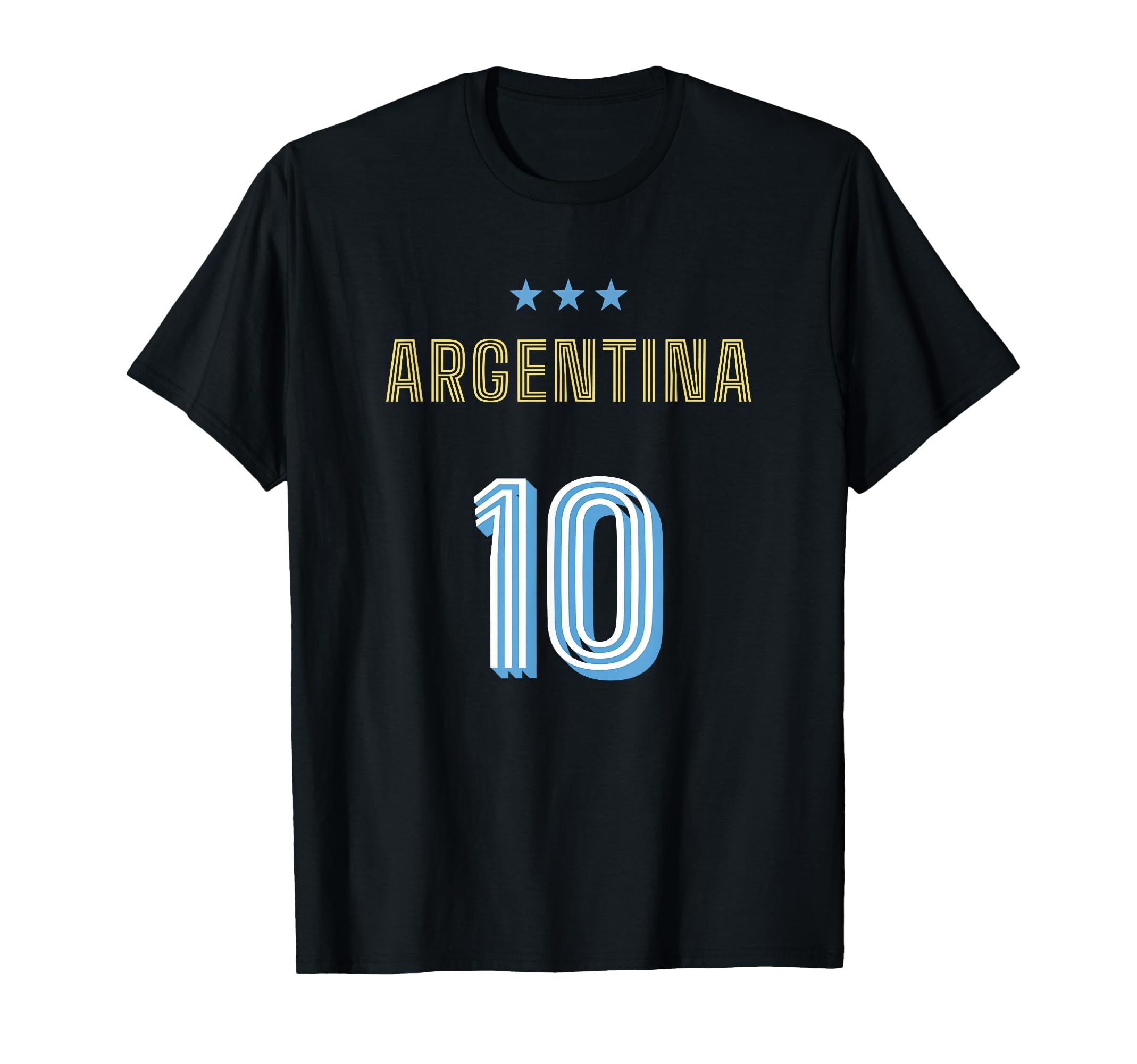 Argentina Soccer 10 Football Game Fan T-Shirt - Novelty Apparel Men Women