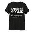 Crazy Lacrosse Goalie Lax Goalkeeper T-Shirt - Trendy Graphic Men Women