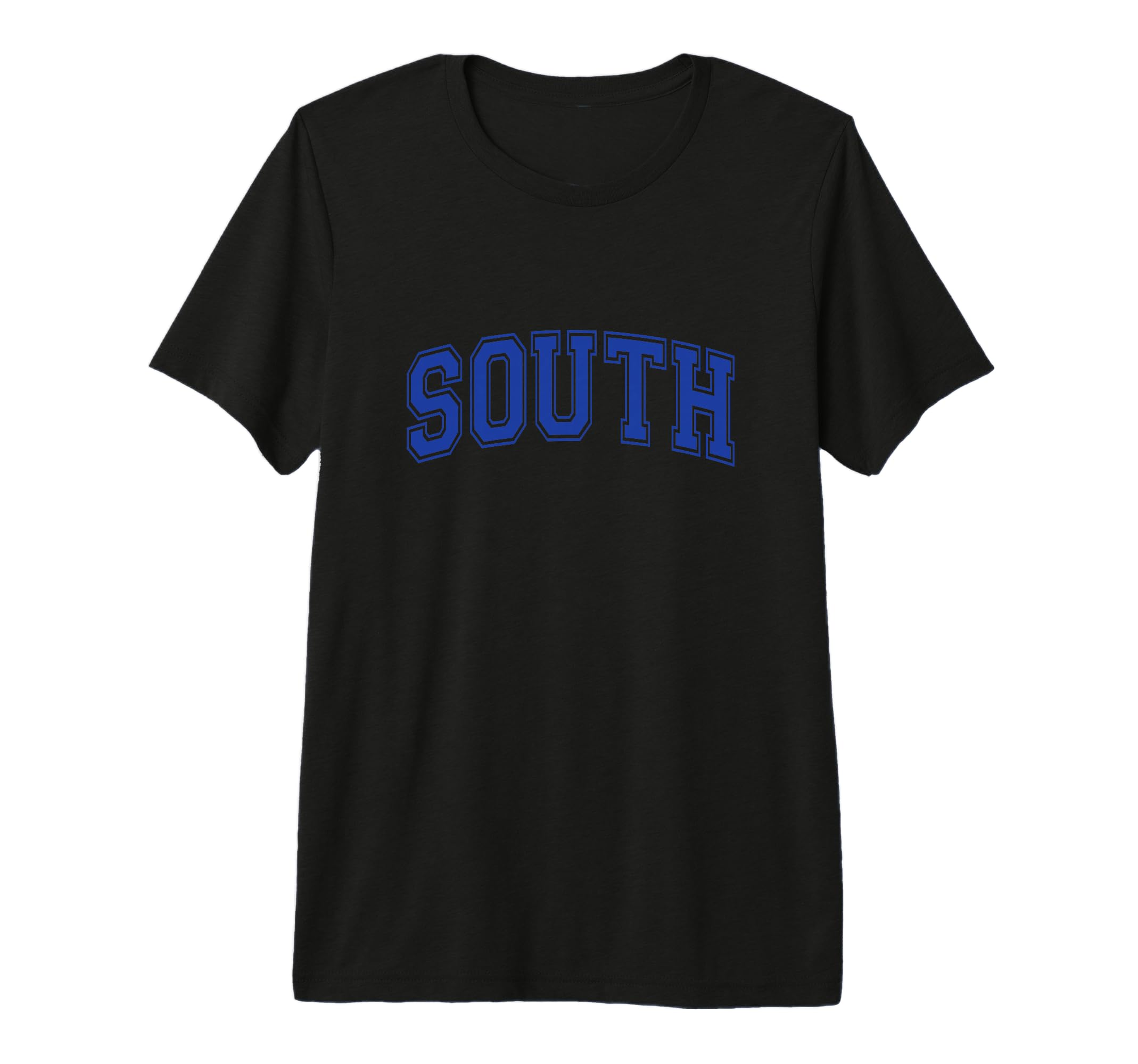 Blue South Team Colors Spirit T-Shirt - Casual Everyday Wear Men Women