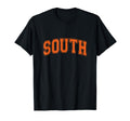 Orange South Team Colors Spirit Sports T-Shirt - Unique Graphic Men Women