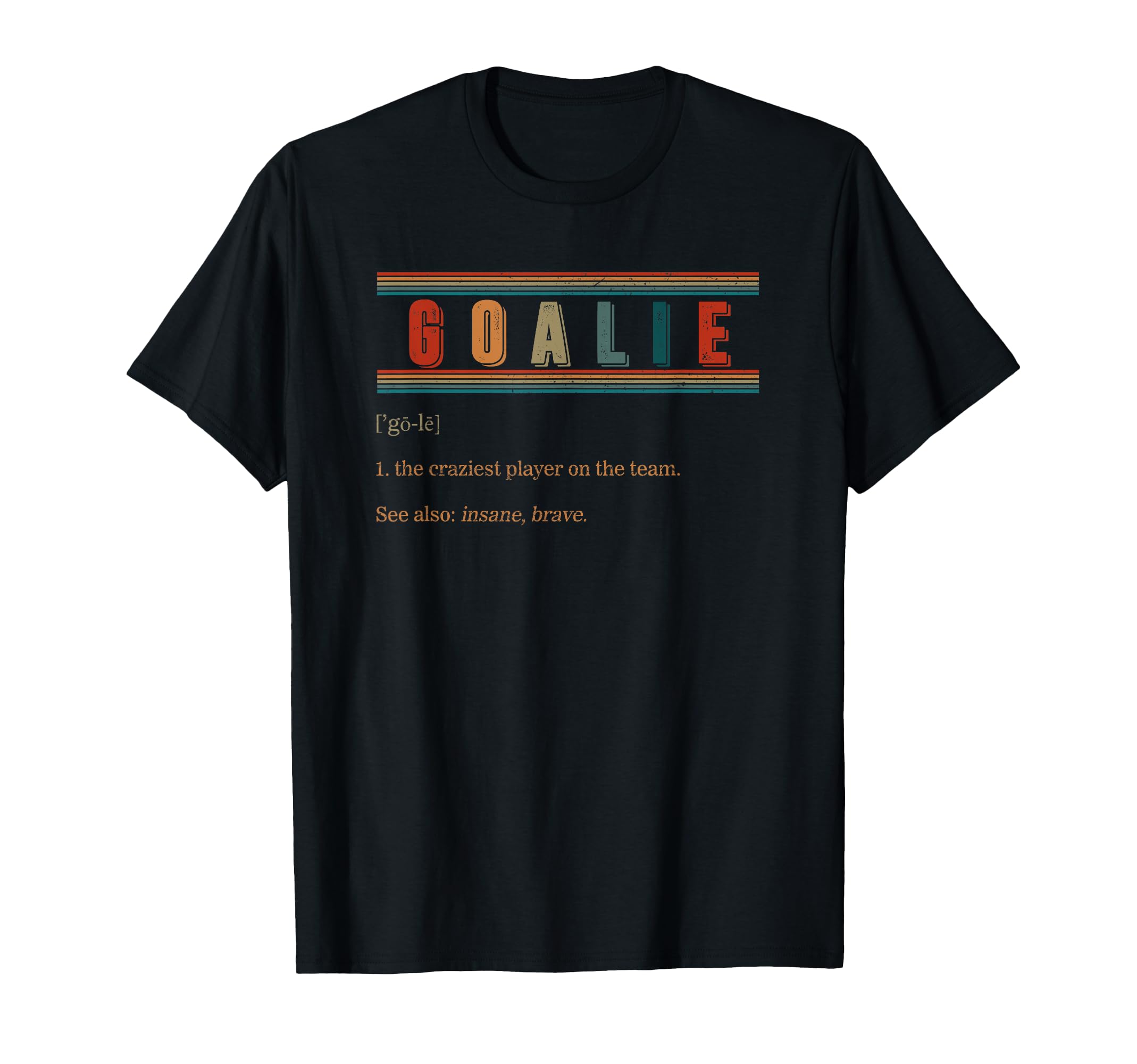 Goalie Definition Hockey Soccer T-Shirt - Custom Art Print for Adults