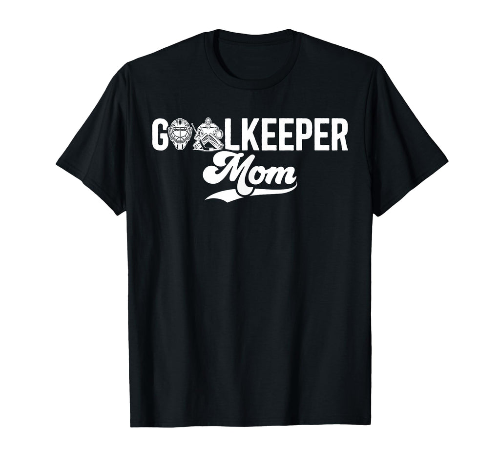 Ice Hockey Goalkeeper Mom Hockey T-Shirt - Minimalist Print for Adults
