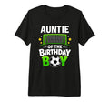 Auntie Birthday Soccer Ball Family T-Shirt - Fun Novelty Design for Adults