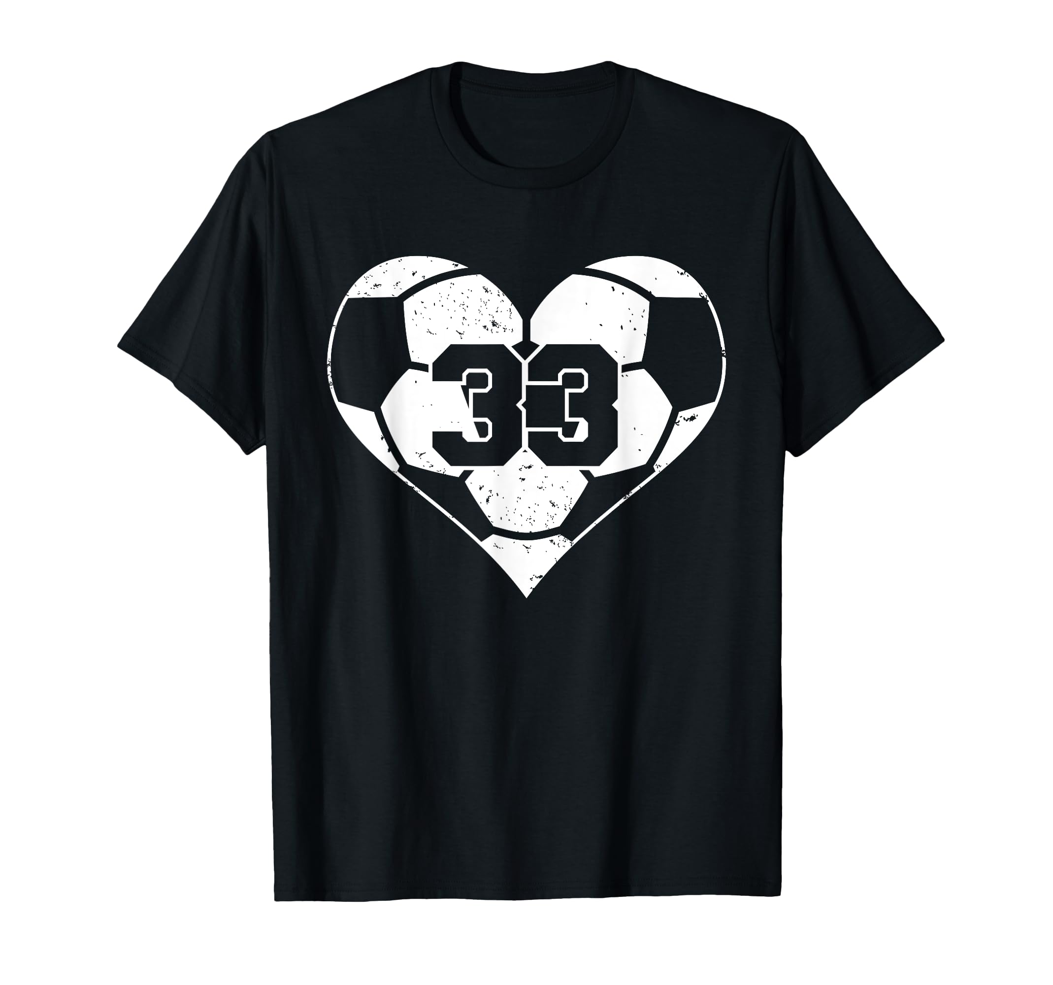 Soccer Number 33 Jersey Funny Soccer T-Shirt - Minimalist Print Men Women