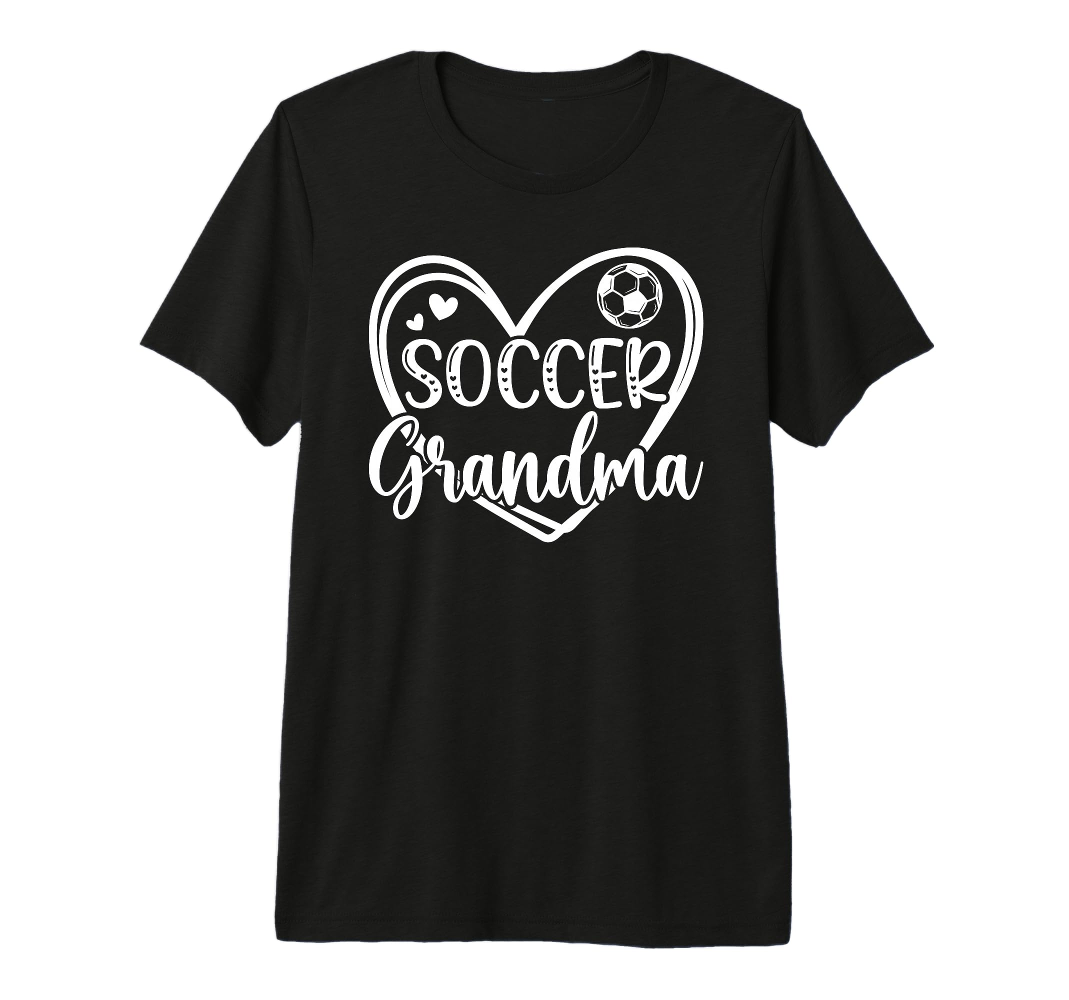 Soccer Grandma Heart Grandma Soccer T-Shirt - Trendy Graphic Men Women