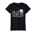 Soccer Soccer Player Live Love T-Shirt - Fun Novelty Design for Adults